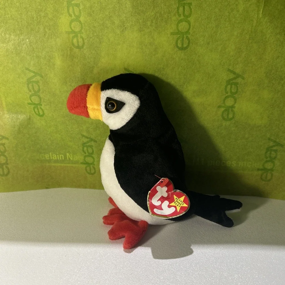 Lot 3 Vintage 1997 TY Beanie Babies Collection: Puffer,‎ Ants and Erin